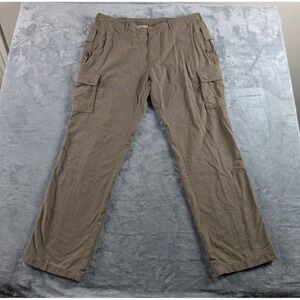 Clothing Arts Pants Men 38x32 Brown P Cubed Pick Pocket Proof Cargo Travel Nylon